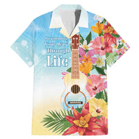 National Ukulele Day Family Matching Mermaid Dress and Hawaiian Shirt Tropical Vibe LT05 Dad's Shirt - Short Sleeve Colorful - Polynesian Pride