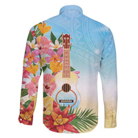 National Ukulele Day Family Matching Summer Maxi Dress and Hawaiian Shirt Tropical Vibe LT05 - Polynesian Pride