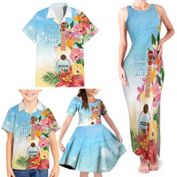 National Ukulele Day Family Matching Tank Maxi Dress and Hawaiian Shirt Tropical Vibe LT05 - Polynesian Pride