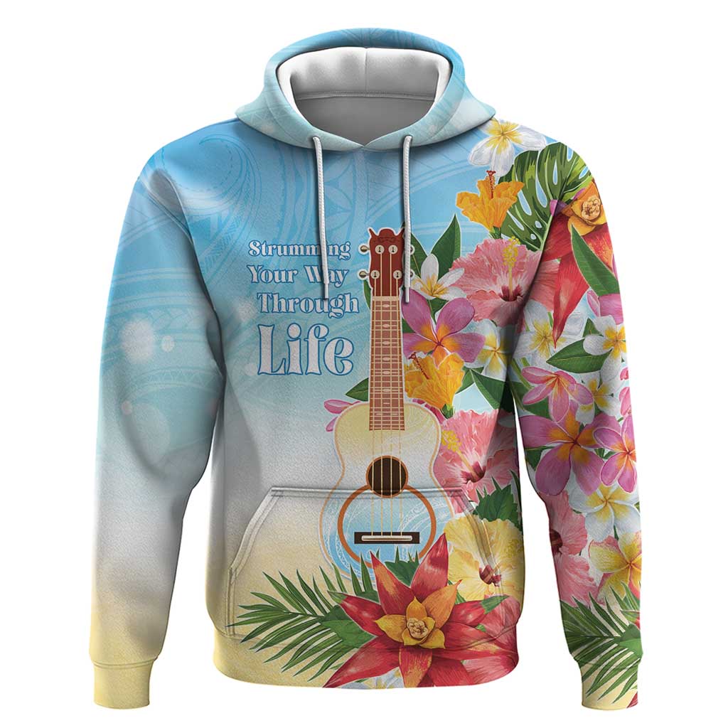 National Ukulele Day Hoodie Tropical Vibe LT05 Pullover Hoodie Colorful - Polynesian Pride