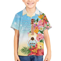 National Ukulele Day Kid Hawaiian Shirt Tropical Vibe LT05 Kid Colorful - Polynesian Pride