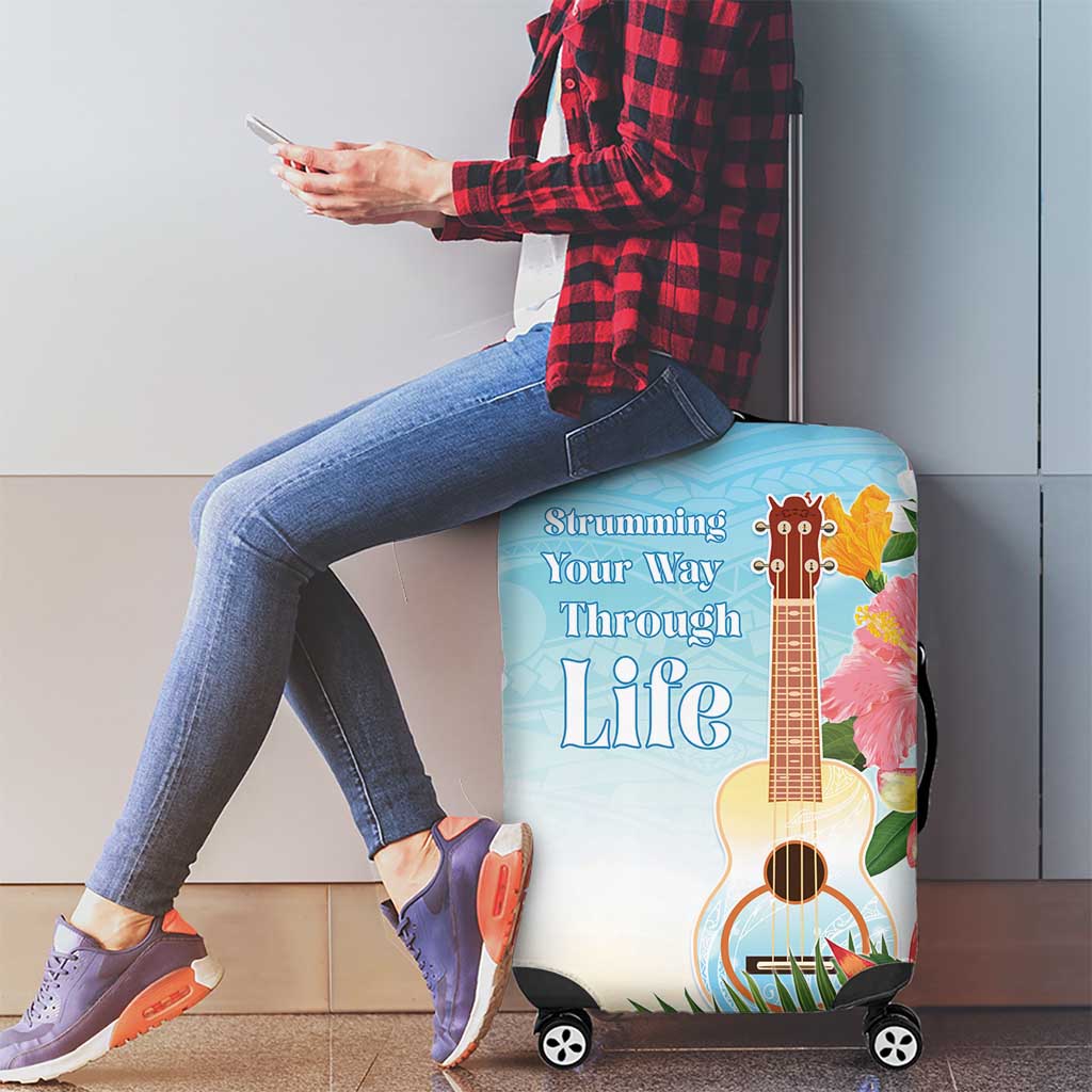 National Ukulele Day Luggage Cover Tropical Vibe