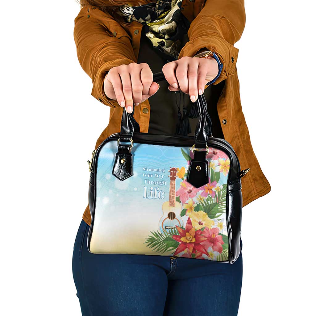 National Ukulele Day Shoulder Handbag Tropical Vibe