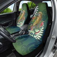 New Zealand Kea Bird Car Seat Cover With Maori Koru Fern LT05 - Polynesian Pride