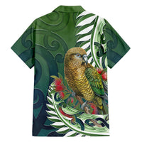 New Zealand Kea Bird Family Matching Summer Maxi Dress and Hawaiian Shirt With Maori Koru Fern LT05 - Polynesian Pride