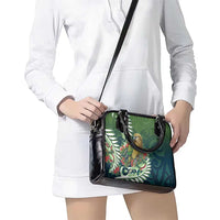 New Zealand Kea Bird Shoulder Handbag With Maori Koru Fern LT05 - Polynesian Pride