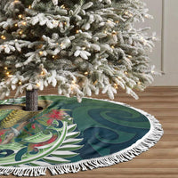 New Zealand Kea Bird Tree Skirt With Maori Koru Fern LT05 - Polynesian Pride