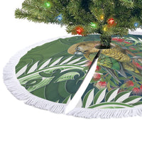New Zealand Kea Bird Tree Skirt With Maori Koru Fern LT05 - Polynesian Pride