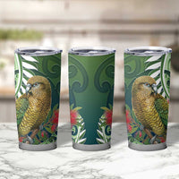New Zealand Kea Bird Tumbler Cup With Maori Koru Fern - Polynesian Pride