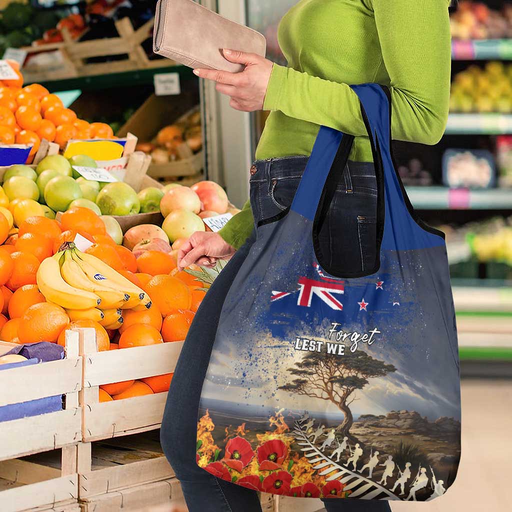 New Zealand ANZAC Day Grocery Bag The Lonesome Pine With Soldier Fern LT05 - Polynesian Pride