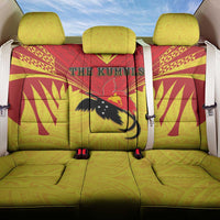 Papua New Guinea Rugby Back Car Seat Cover Kumuls Heritage LT05 One Size Yellow - Polynesian Pride