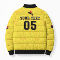 Papua New Guinea Rugby Custom Bomber Puffer Jacket Kumuls Heritage