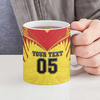 Papua New Guinea Rugby Custom Ceramic Mug Kumuls Heritage