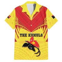 Papua New Guinea Rugby Custom Hawaiian Shirt Kumuls Heritage LT05 Yellow - Polynesian Pride