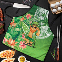 Aloha Hawaii St Patrick's Day Apron Polynesian Style