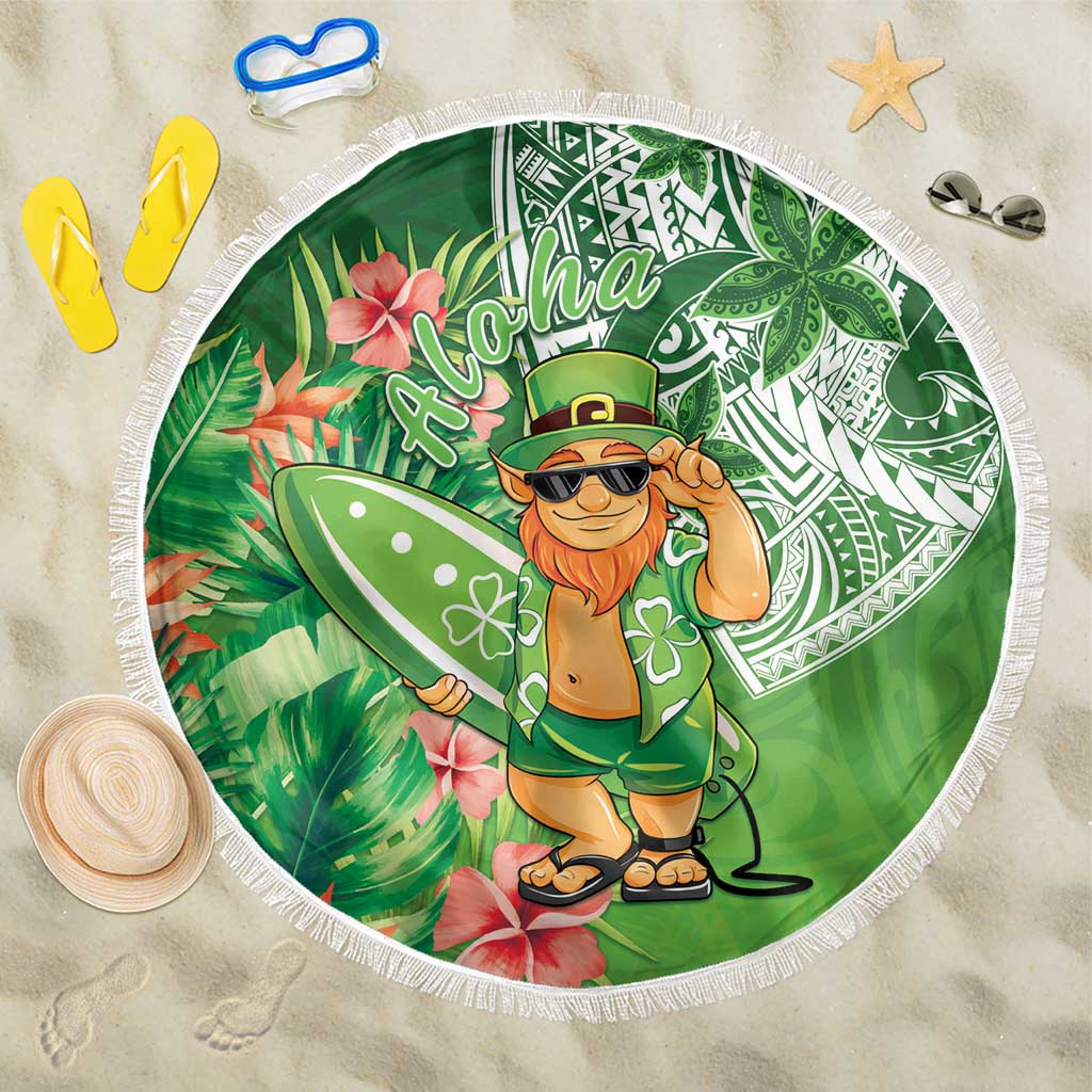 Aloha Hawaii St Patrick's Day Beach Blanket Polynesian Style