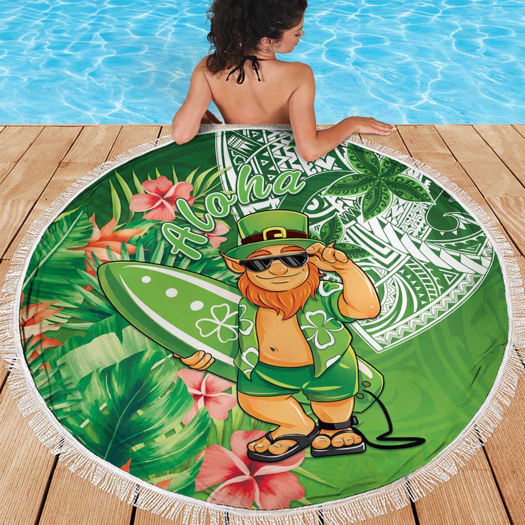 Aloha Hawaii St Patrick's Day Beach Blanket Polynesian Style
