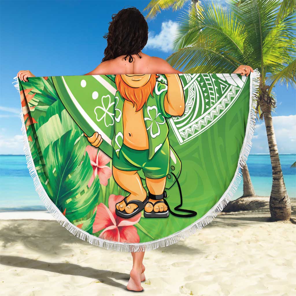 Aloha Hawaii St Patrick's Day Beach Blanket Polynesian Style