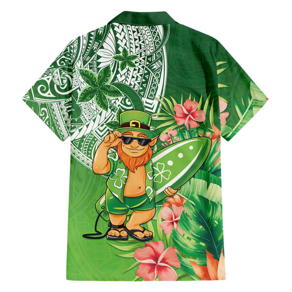 Aloha Hawaii St Patrick's Day Family Matching Long Sleeve Bodycon Dress and Hawaiian Shirt Polynesian Style LT05 - Polynesian Pride