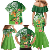 Aloha Hawaii St Patrick's Day Family Matching Mermaid Dress and Hawaiian Shirt Polynesian Style LT05 - Polynesian Pride