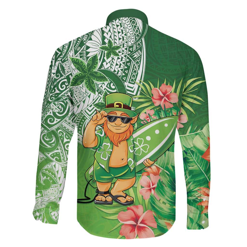 Aloha Hawaii St Patrick's Day Family Matching Tank Maxi Dress and Hawaiian Shirt Polynesian Style LT05 - Polynesian Pride