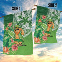 Aloha Hawaii St Patrick's Day Garden Flag Polynesian Style