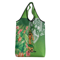 Aloha Hawaii St Patrick's Day Grocery Bag Polynesian Style