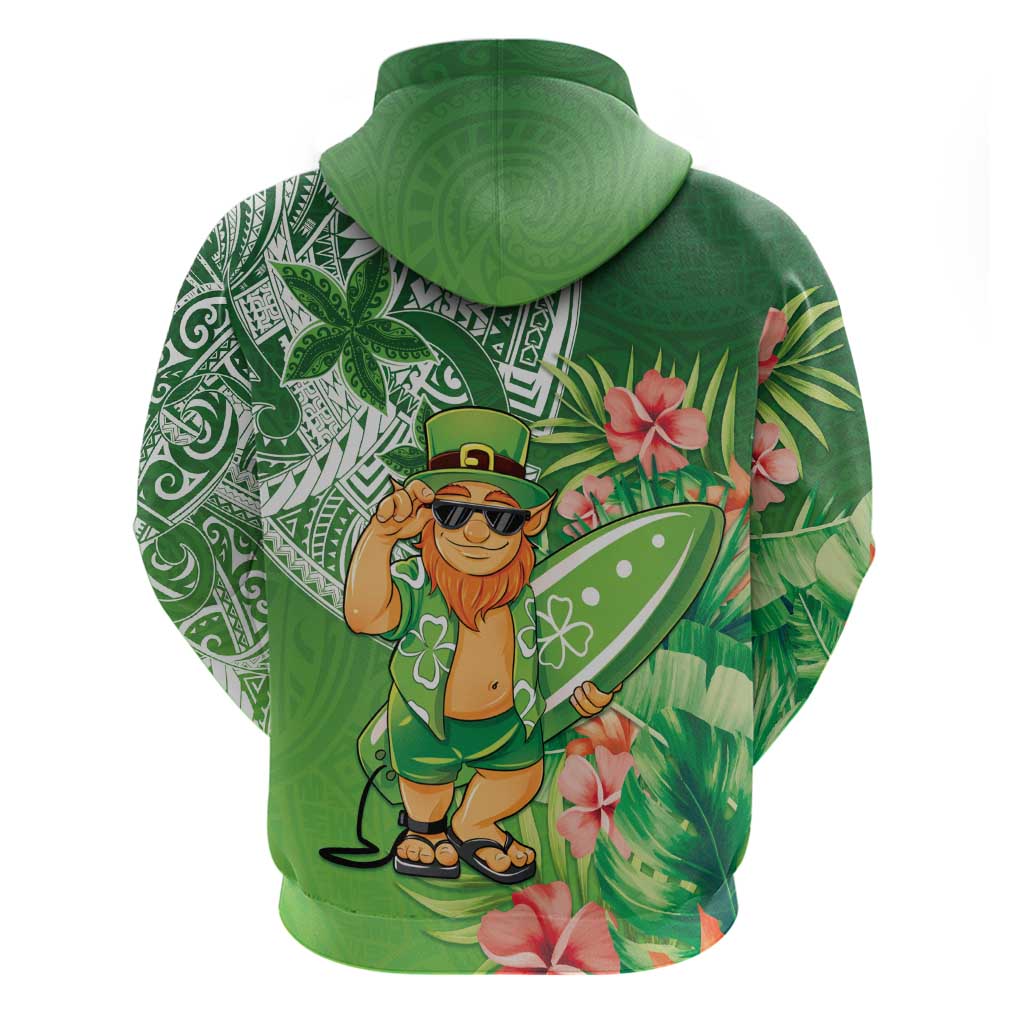 Aloha Hawaii St Patrick's Day Hoodie Polynesian Style