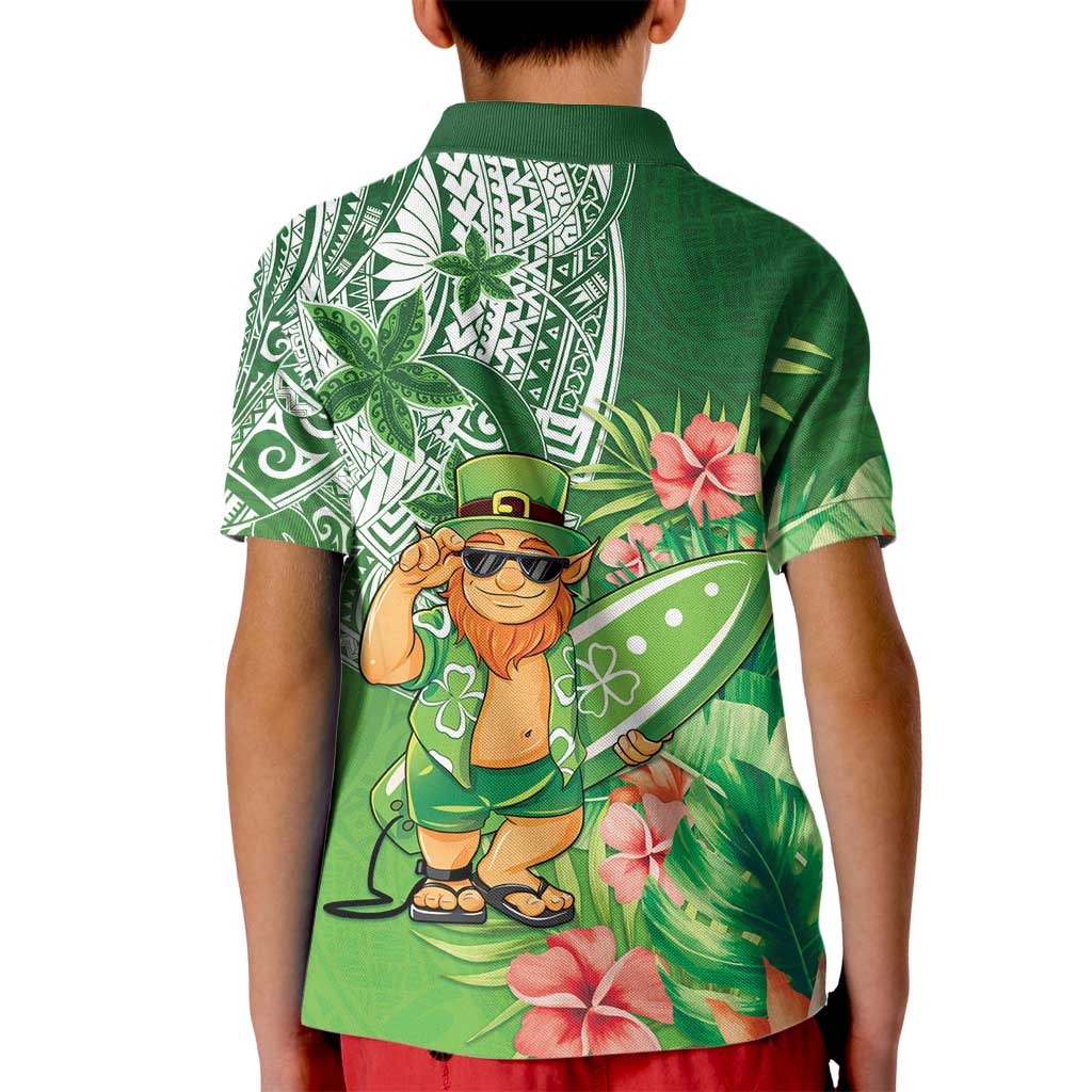 Aloha Hawaii St Patrick's Day Kid Polo Shirt Polynesian Style LT05 - Polynesian Pride