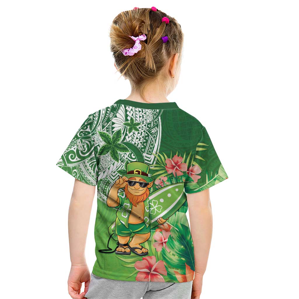Aloha Hawaii St Patrick's Day Kid T Shirt Polynesian Style
