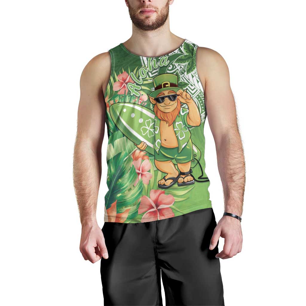 Aloha Hawaii St Patrick's Day Men Tank Top Polynesian Style