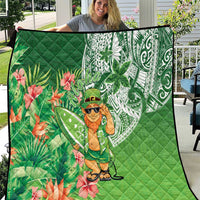 Aloha Hawaii St Patrick's Day Quilt Polynesian Style
