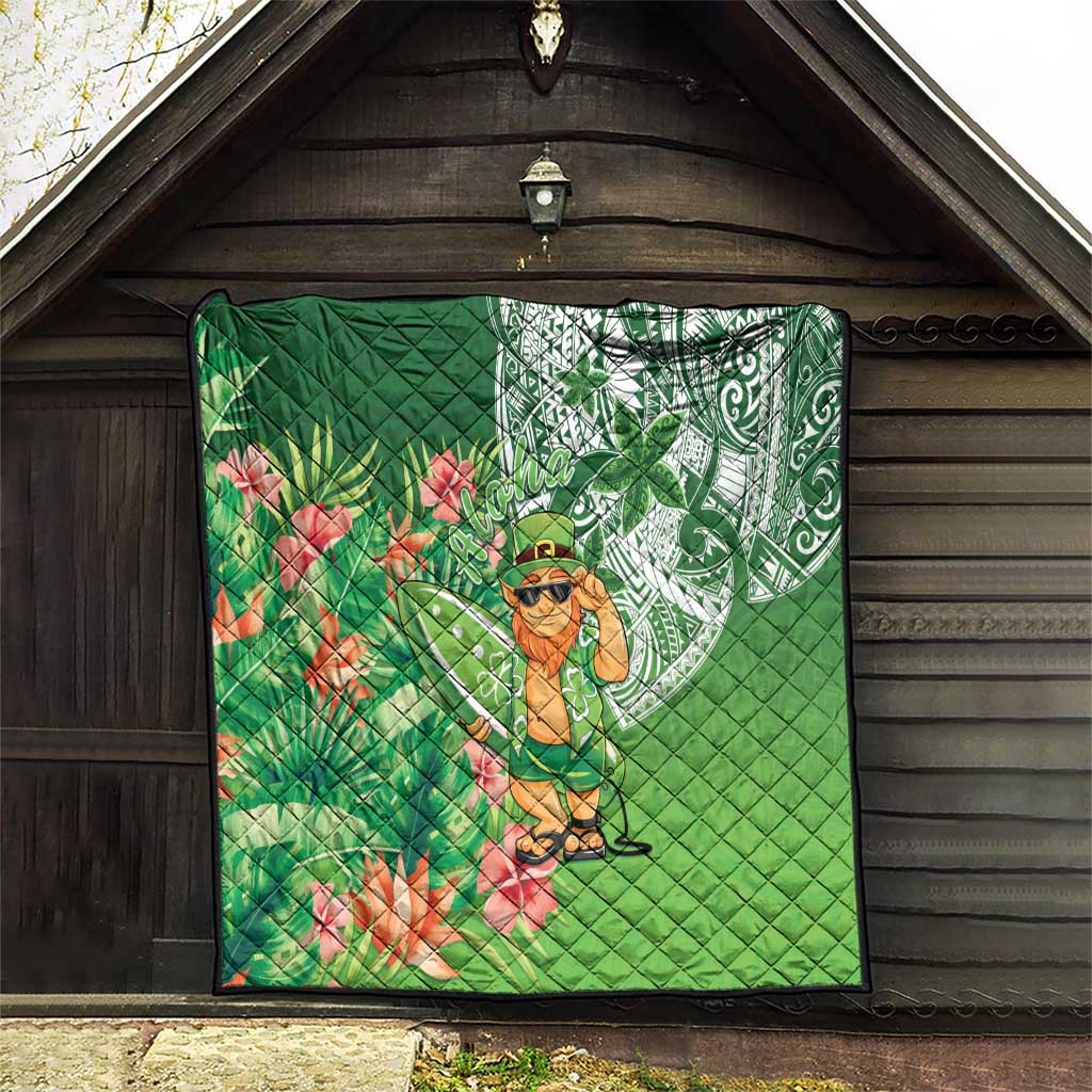 Aloha Hawaii St Patrick's Day Quilt Polynesian Style