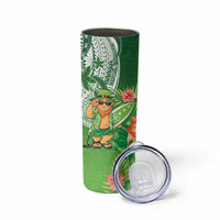 Aloha Hawaii St Patrick's Day Skinny Tumbler Polynesian Style