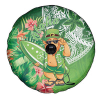 Aloha Hawaii St Patrick's Day Spare Tire Cover Polynesian Style