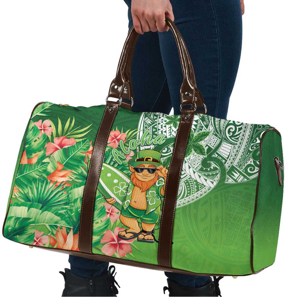 Aloha Hawaii St Patrick's Day Travel Bag Polynesian Style