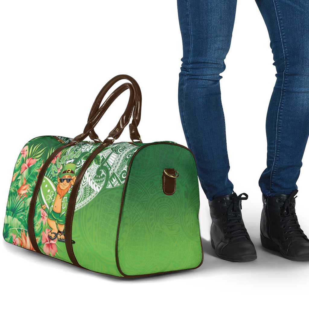 Aloha Hawaii St Patrick's Day Travel Bag Polynesian Style