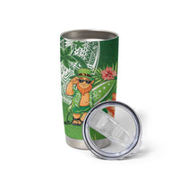Aloha Hawaii St Patrick's Day Tumbler Cup Polynesian Style