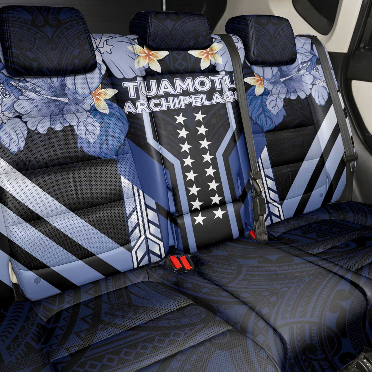 French Polynesia Tuamotu Archipelago Back Car Seat Cover Polynesian Pattern Unique Style