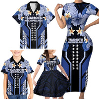 French Polynesia Tuamotu Archipelago Family Matching Short Sleeve Bodycon Dress and Hawaiian Shirt Polynesian Pattern Unique Style LT05 - Polynesian Pride