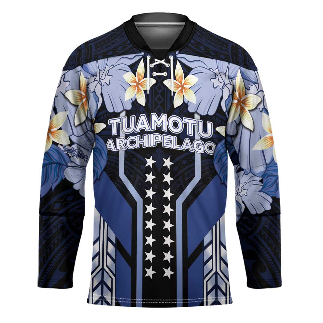 French Polynesia Tuamotu Archipelago Hockey Jersey Polynesian Pattern Unique Style