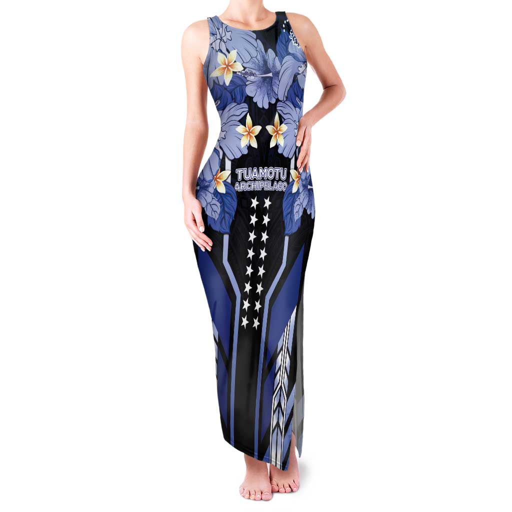 French Polynesia Tuamotu Archipelago Tank Maxi Dress Polynesian Pattern Unique Style