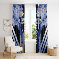French Polynesia Tuamotu Archipelago Window Curtain Polynesian Pattern Unique Style