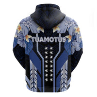 French Polynesia Tuamotu Archipelago Zip Hoodie Polynesian Pattern Unique Style