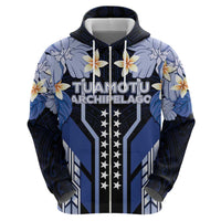 French Polynesia Tuamotu Archipelago Zip Hoodie Polynesian Pattern Unique Style