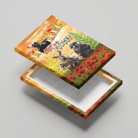 Australia And New Zealand ANZAC Day Canvas Wall Art Kangaroo And Kiwi Bird Soldiers Lest We Forget LT05 - Polynesian Pride