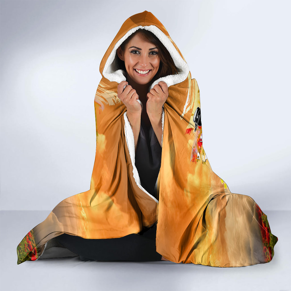Australia And New Zealand ANZAC Day Hooded Blanket Kangaroo And Kiwi Bird Soldiers Lest We Forget LT05 - Polynesian Pride