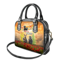 Australia And New Zealand ANZAC Day Shoulder Handbag Kangaroo And Kiwi Bird Soldiers Lest We Forget LT05 - Polynesian Pride