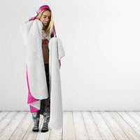 New Zealand Fern Women Rugby Custom Hooded Blanket Pink Maori Pattern LT05 - Polynesian Pride