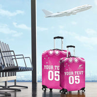 New Zealand Fern Women Rugby Custom Luggage Cover Pink Maori Pattern LT05 - Polynesian Pride